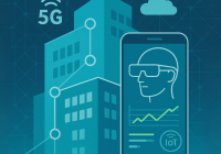 Symbolbild: Grafik zum Nutzen von 5G-Technologie für Energietechnik und Digitalisierung in Unternehmen.