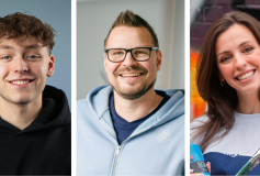 Luka Bures (v.l.), Markus Höfemann und Darya Bolotina-Menzel sind die Experten beim #Start-Abend der WLH am 4. Juni 2026.