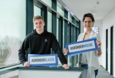 Setzen sich für die Vernetzung der Gründer,  jungen Unternehmen und Start-ups  im Landkreis Harburg ein: WLH-Gründungsberaterin Kerstin Helm und Jung-Unternehmer Kai Bertrand (17) aus Buchholz i.d.N., www.bertrandcredocreations.com, der bereits mit 14 Jahren seine erste eigene Firma gegründet hat.  © WLH Wirtschaftsförderung im Landkreis Harburg GmbH